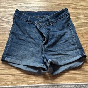 H&M Blue Jean Shorts High-Waisted Casual